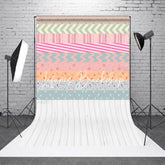 Lofaris Modern Pink Grey Blue Abstract Textured Backdrop